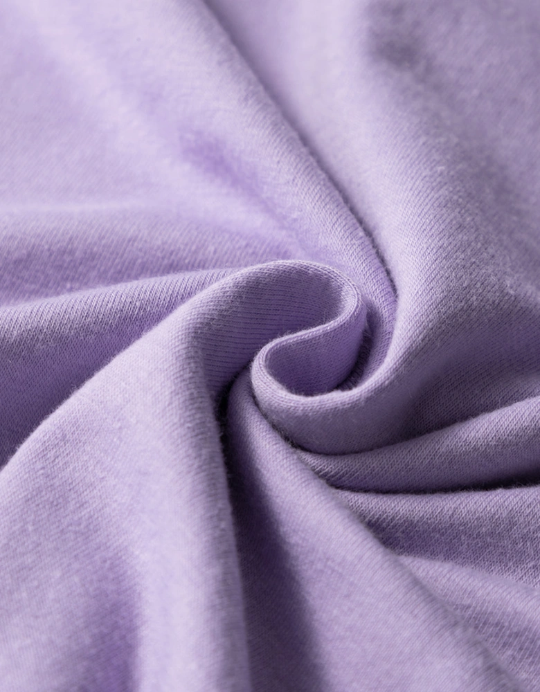 Wisteria Casual Plain Crew Neck Tee