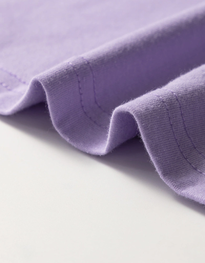 Wisteria Casual Plain Crew Neck Tee