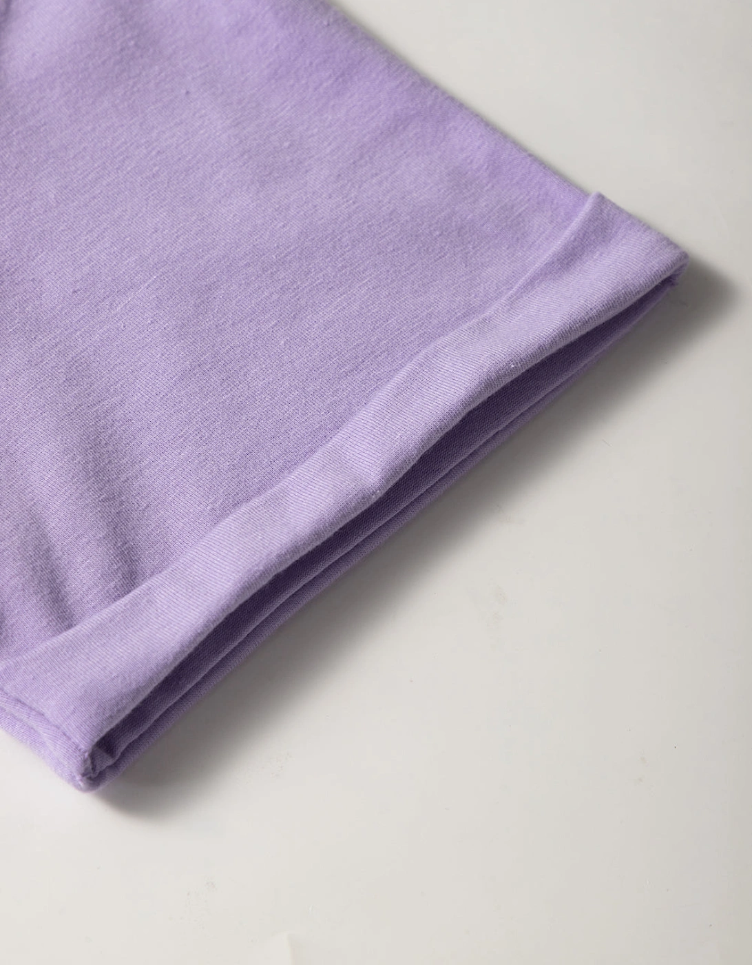 Wisteria Casual Plain Crew Neck Tee