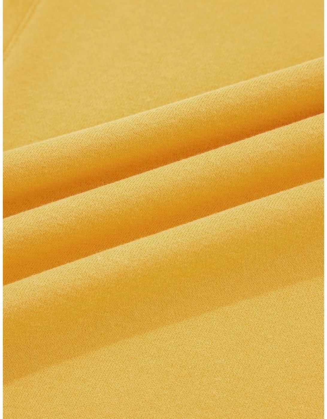 Citrus Pleated Balloon Sleeve Pullover Solid Sweatshirt