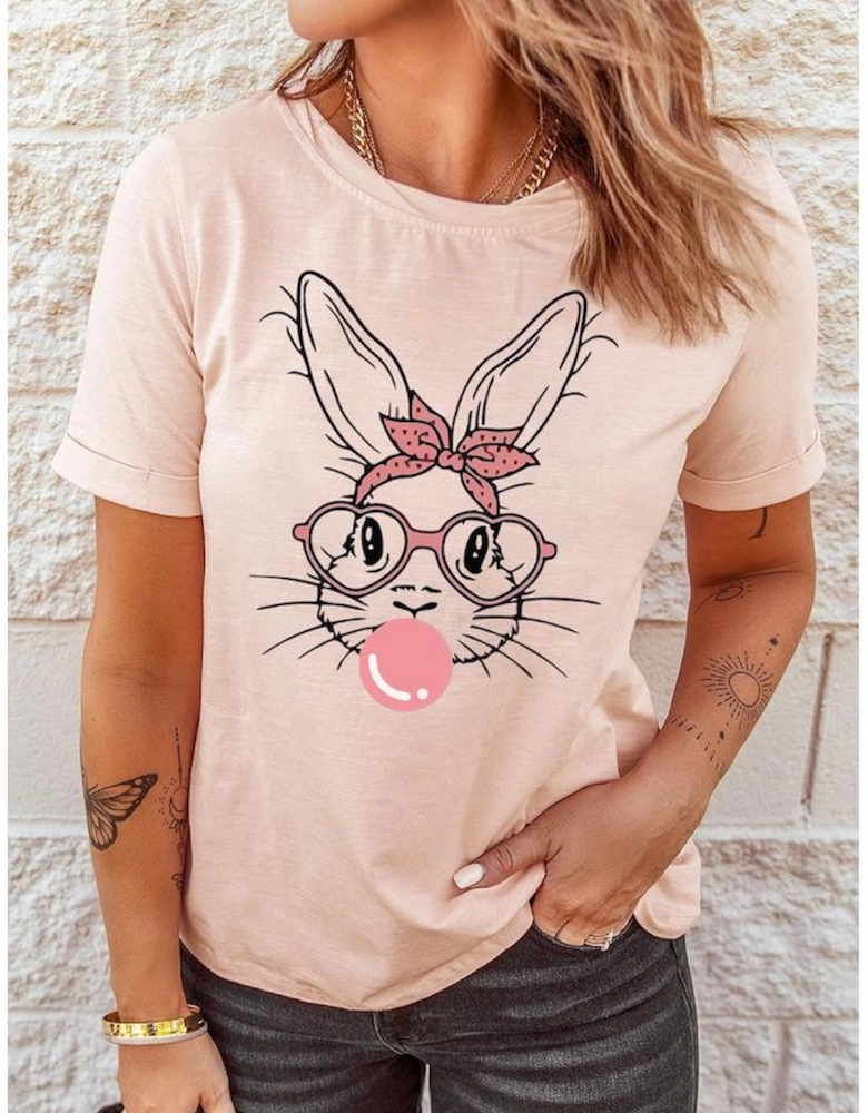 Azura Exchange Bunny Graphic Print Easter Fashion Tee