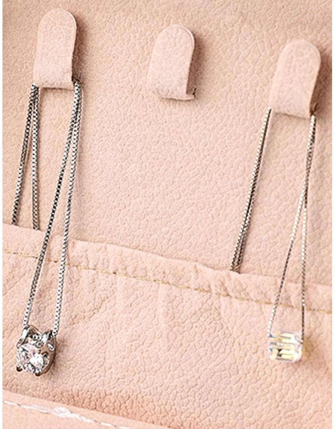 Pink G Chenille Letter Jewelry Organizer Box