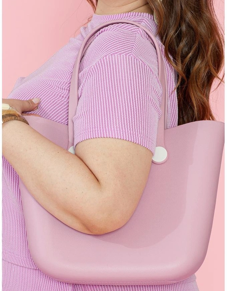 Pink Waterproof Self-assembly Detachable Straps EVA Tote Bag