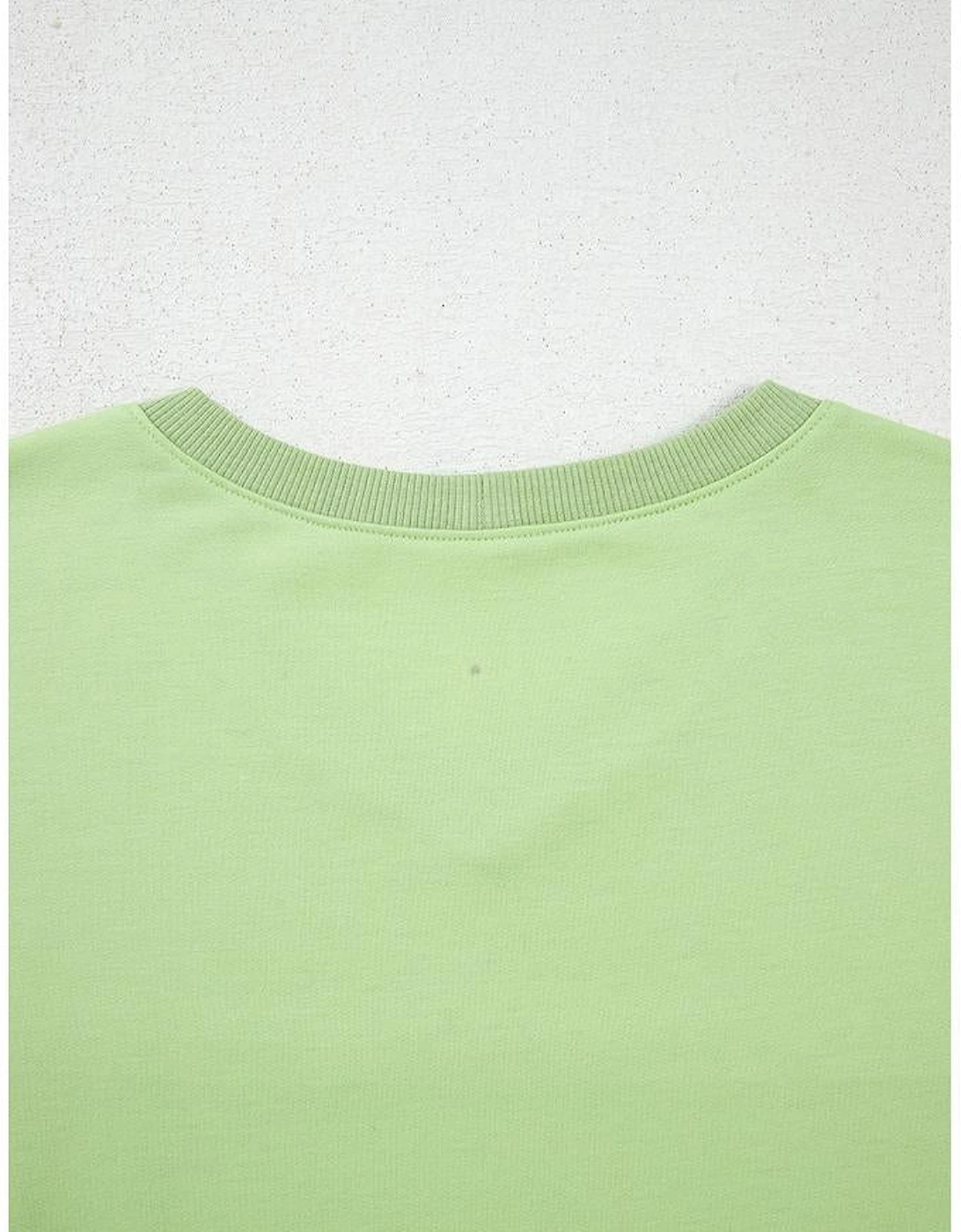 Meadow Mist Green Solid Loose V Neck Half Sleeve Tee and Shorts