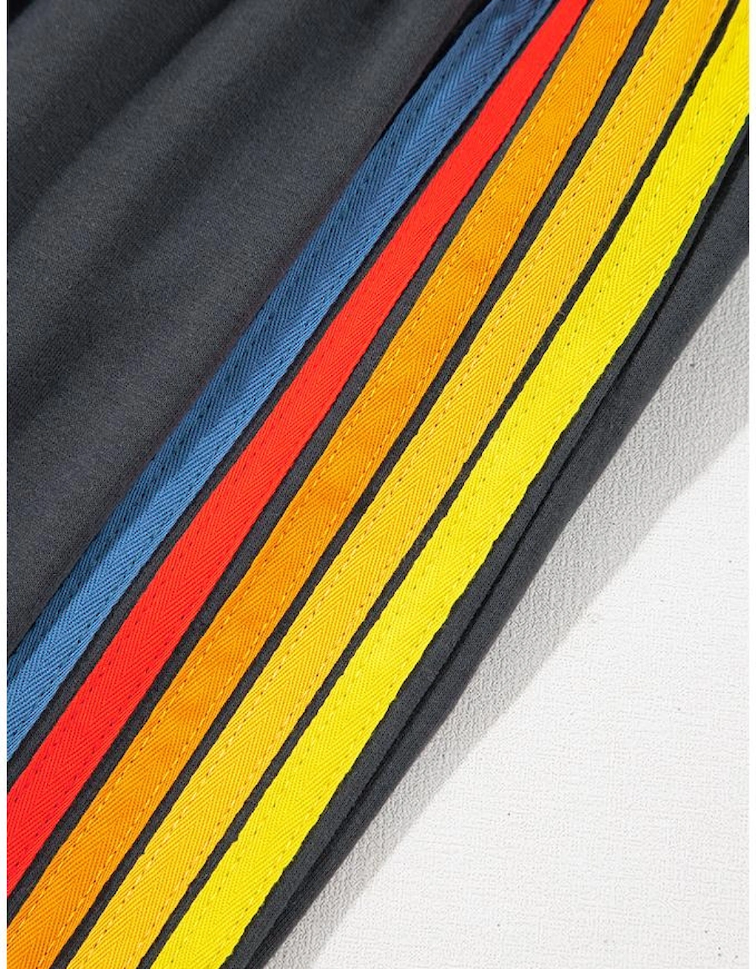 Dark Grey Counting Rainbows High Waist Sweatpants