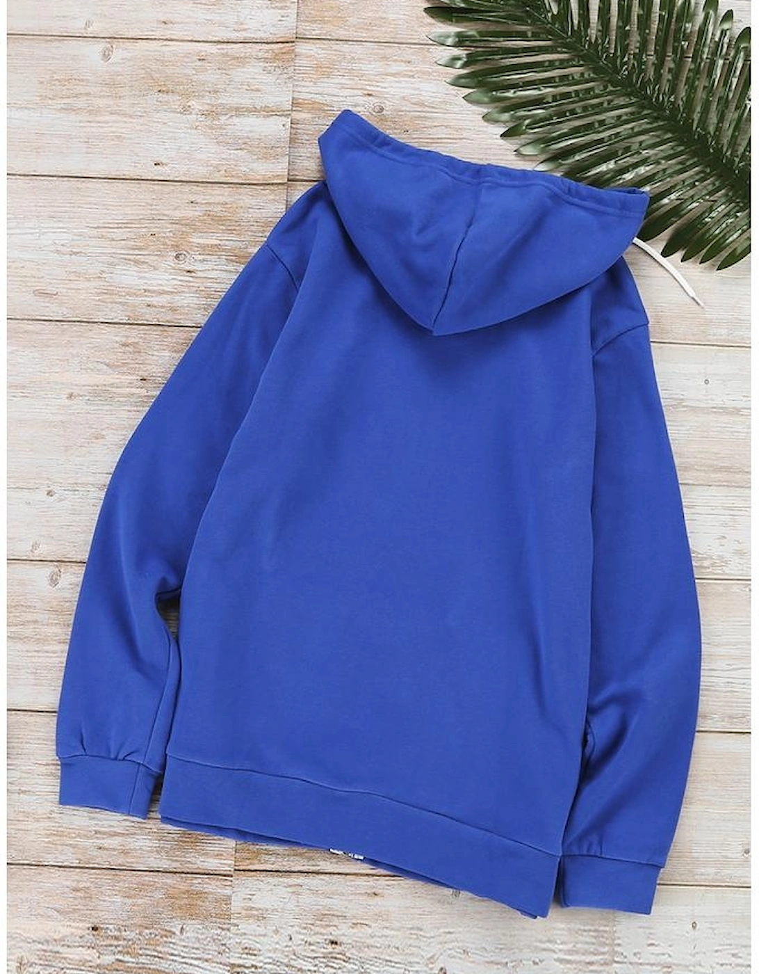 Blue Zip-up Hoodie Jacket