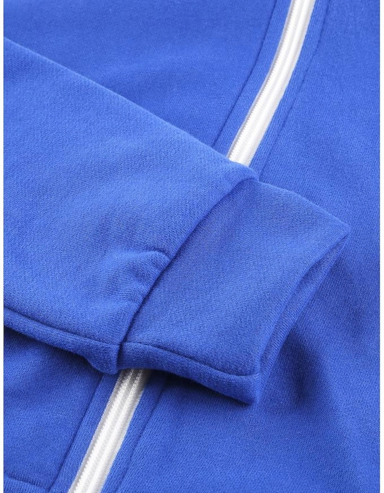 Blue Zip-up Hoodie Jacket