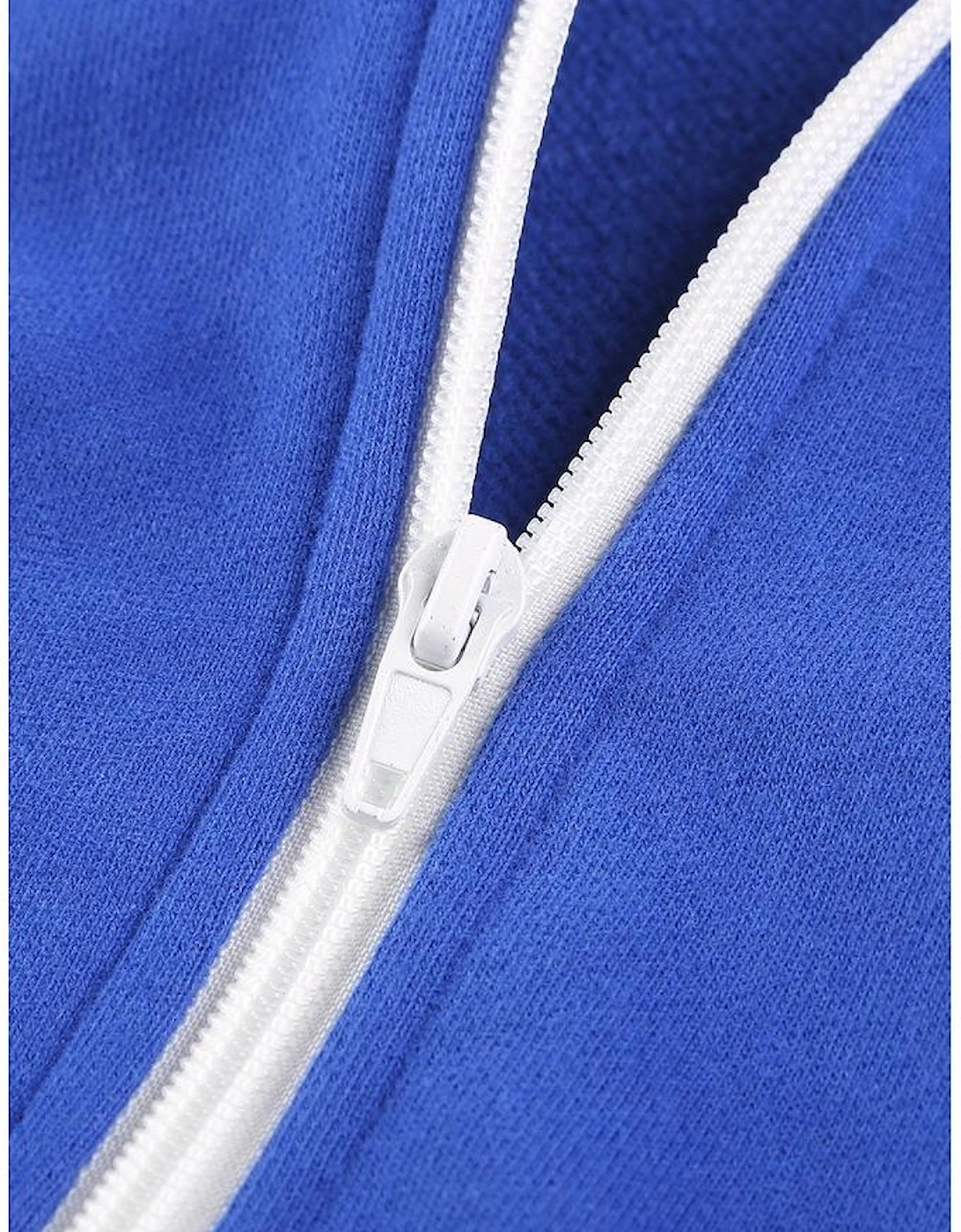 Blue Zip-up Hoodie Jacket
