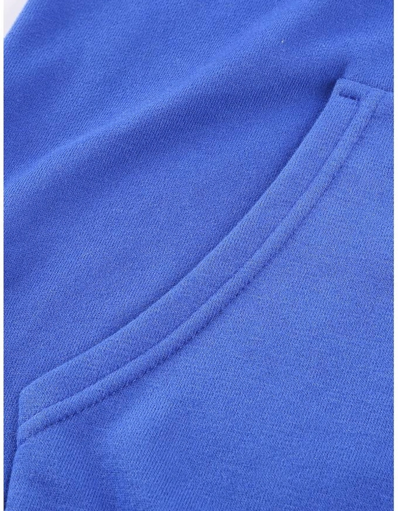 Blue Zip-up Hoodie Jacket