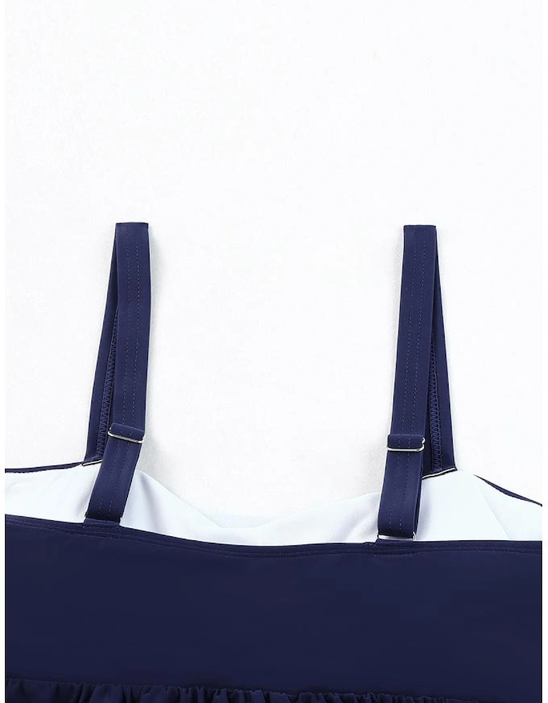 Azura Exchange Adjustable Straps Ruched Tankini Swimsuit