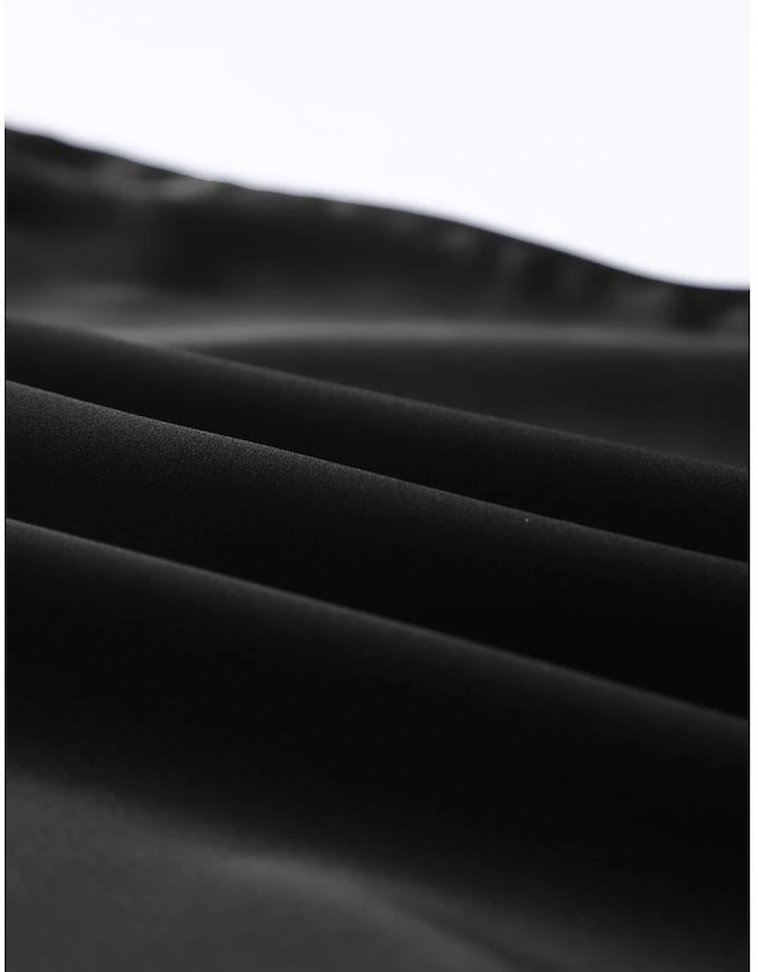 Black Deep V Neck Loose Tank Top