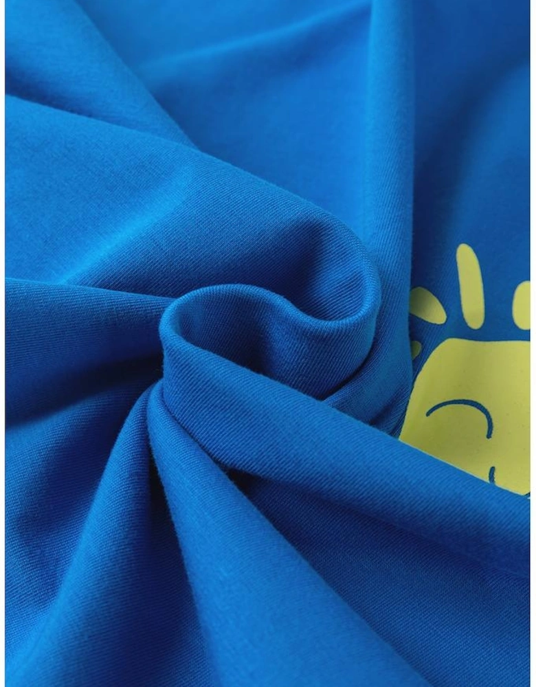 Blue Sun Graphic Casual Tank Top