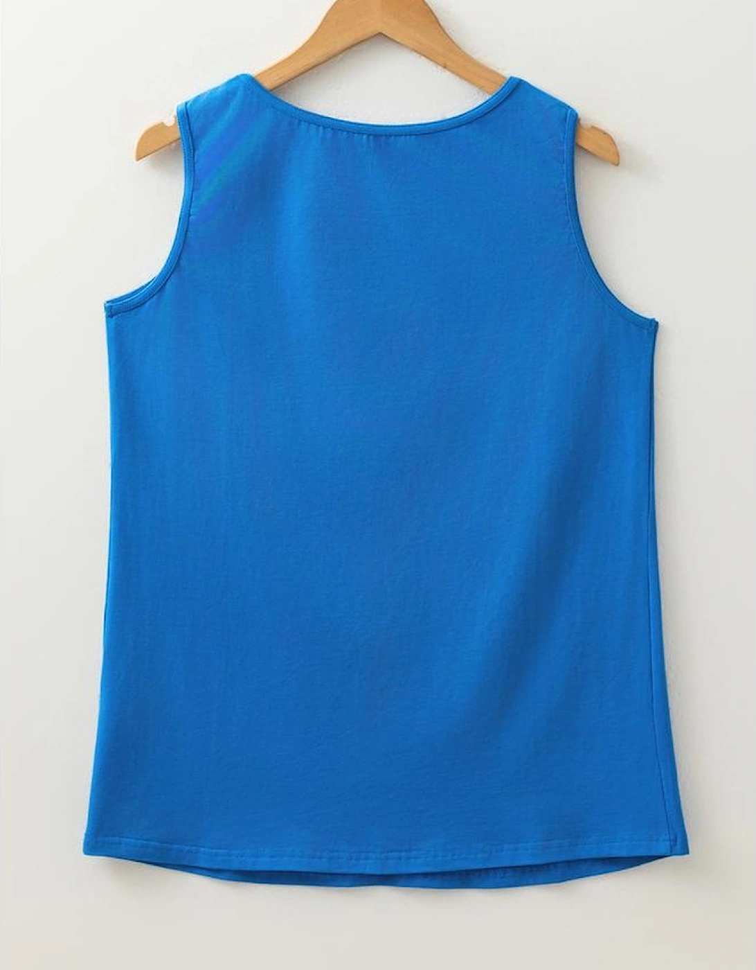 Blue Sun Graphic Casual Tank Top