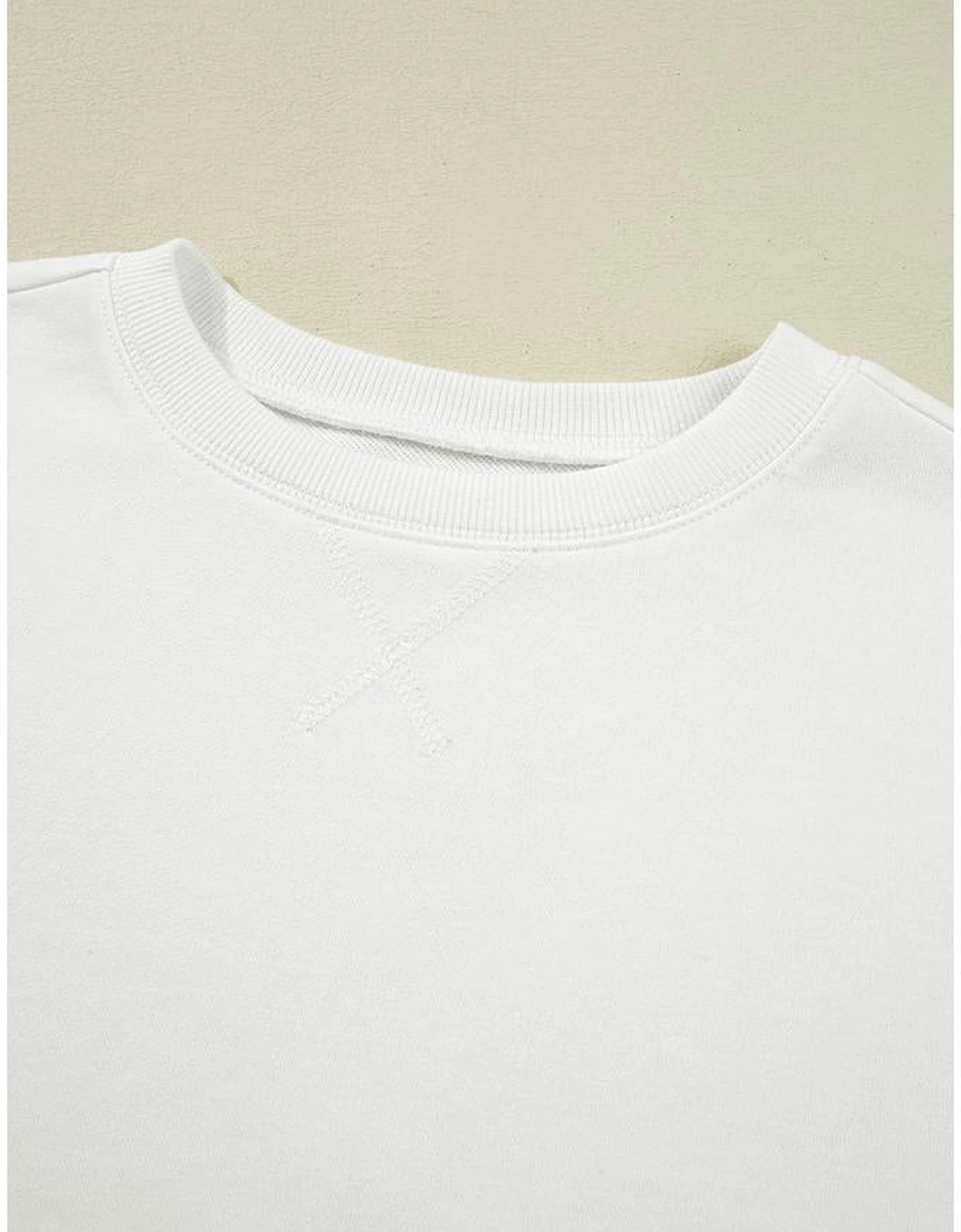 White Floral Ruffled Balloon Sleeve Patchwork Loose Blouse