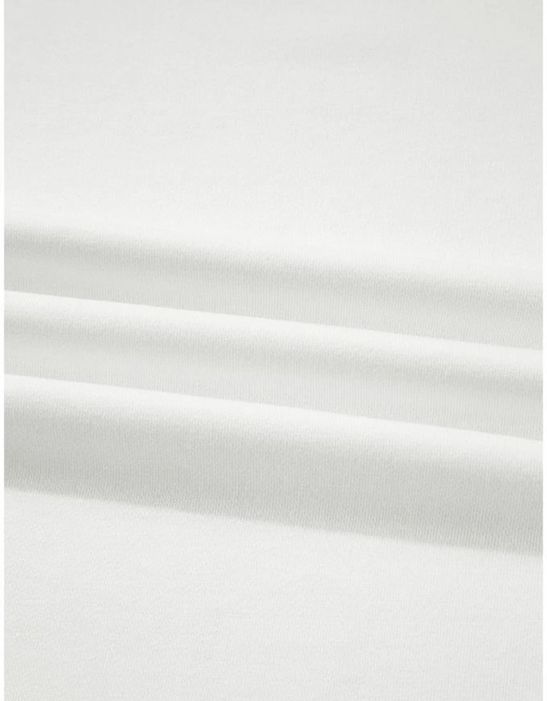 White Floral Ruffled Balloon Sleeve Patchwork Loose Blouse