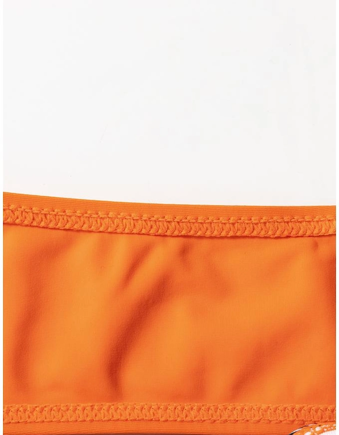 Carrot 3pcs Tropical Contrast Trim Halter Bikini Set with Cover up