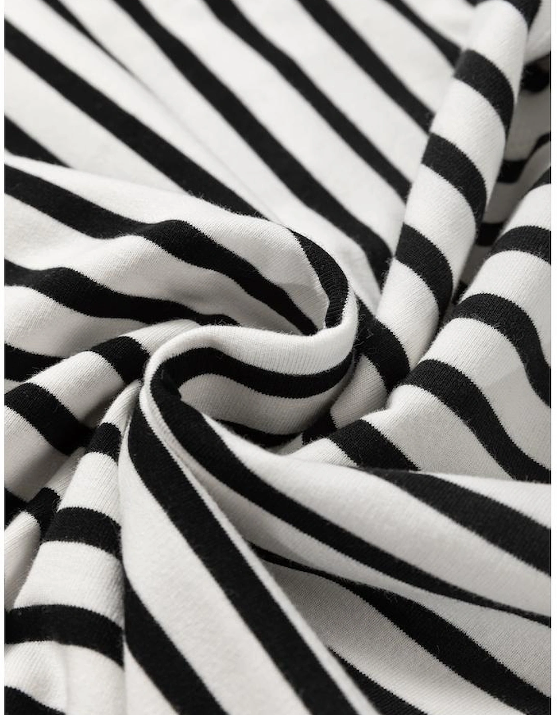 Black Stripe Raglan Sleeve Side Slits Loose Sweatshirt