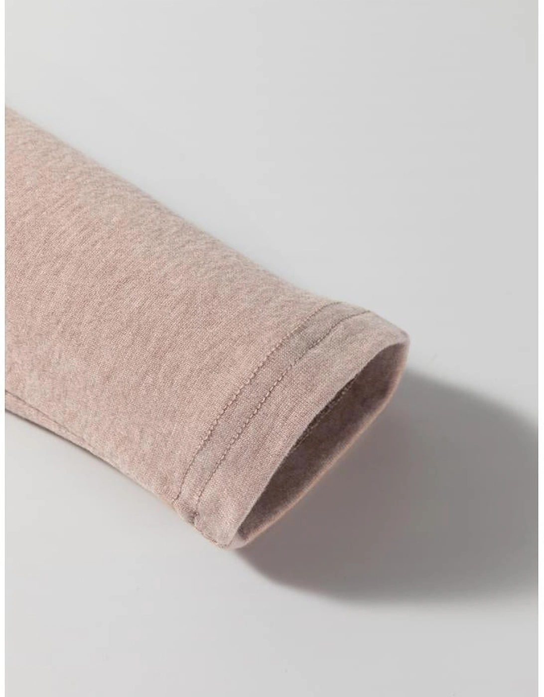 Khaki Colorblock Long Sleeve Crew Neck Top