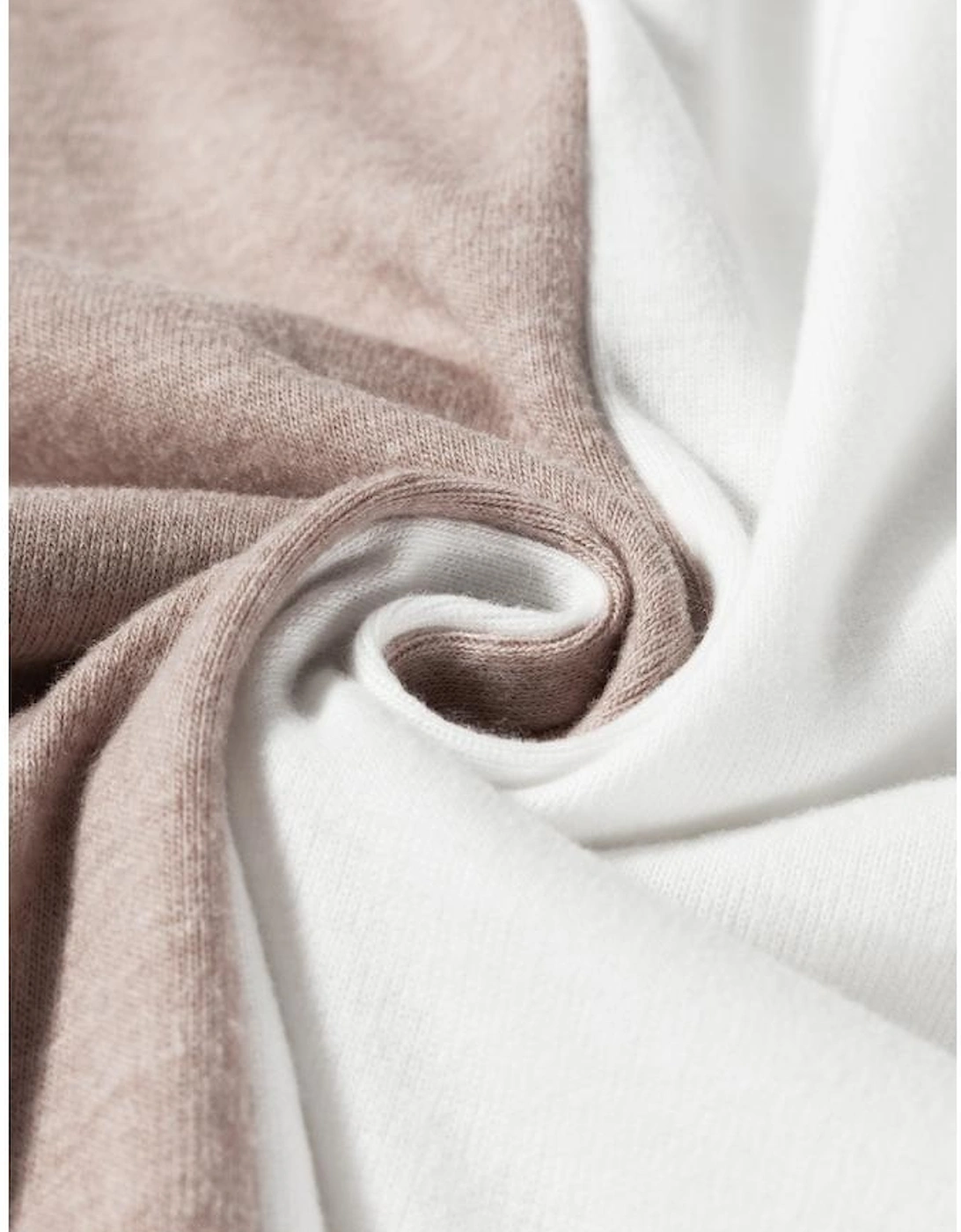 Khaki Colorblock Long Sleeve Crew Neck Top