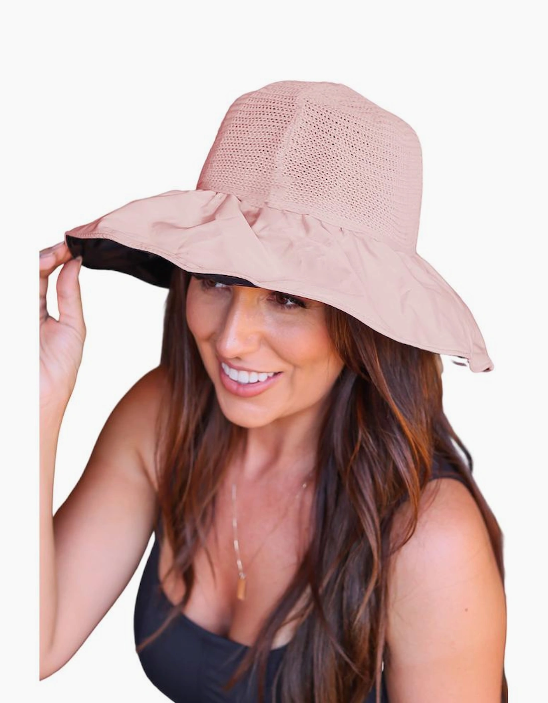 Azura Exchange Bowknot Storage Bag Wide Brim Floppy Hat, 8 of 7