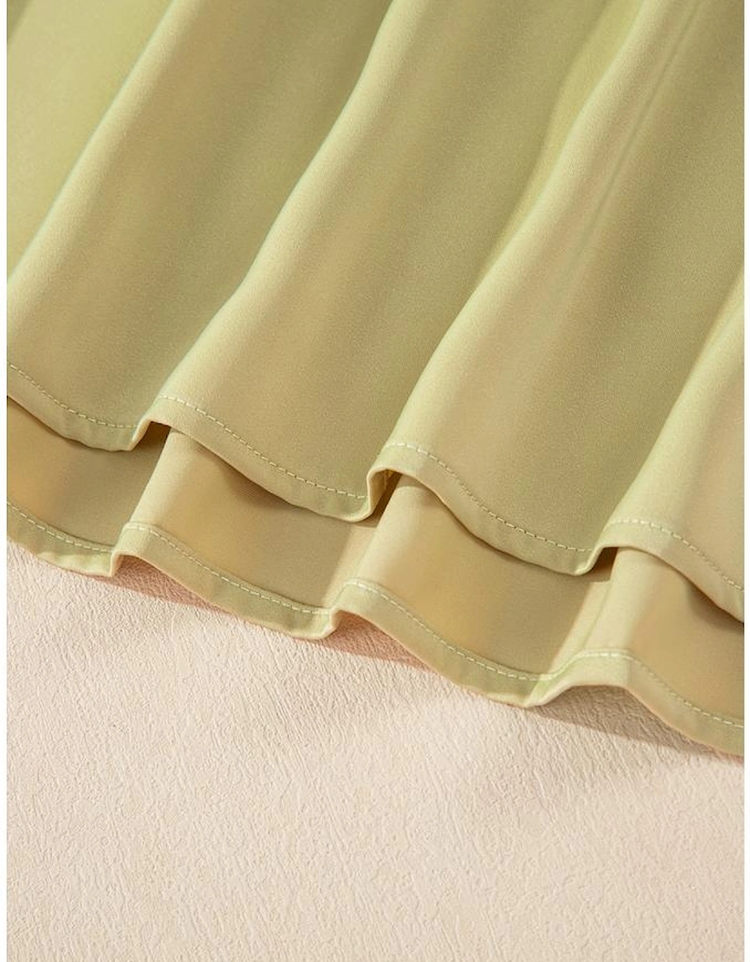 Laurel Green Notched V Neck Puff Sleeve Tiered Plus Size Maxi Dress