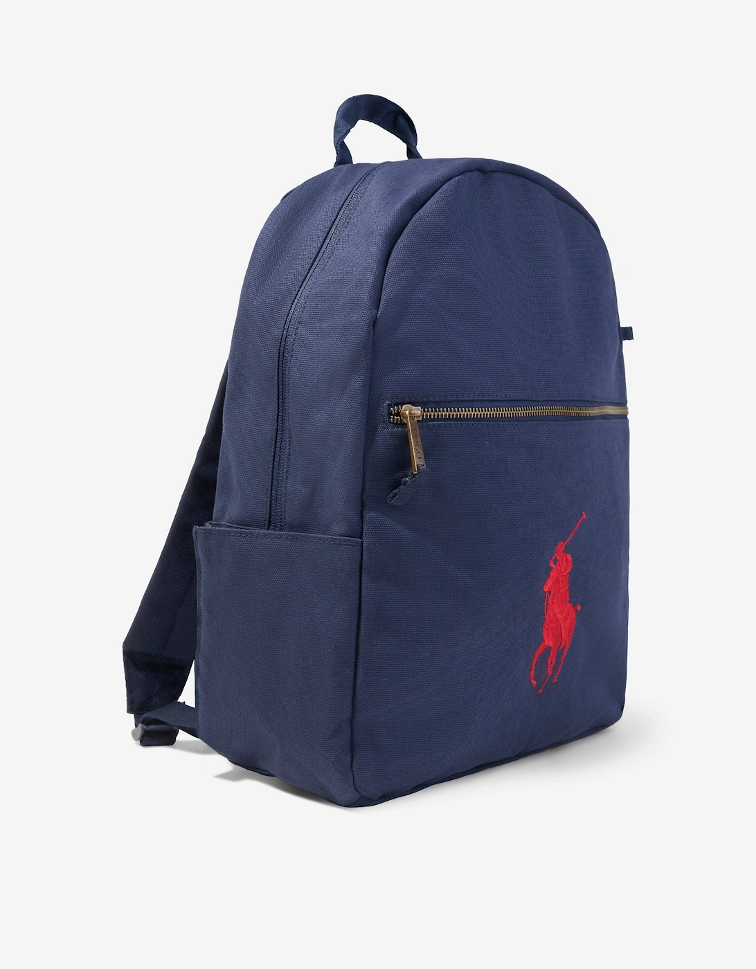 Kids Canvas School Backpack in Navy (42cm)