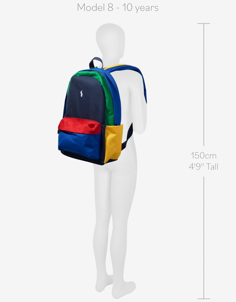 Boys Coloublock Backpack in Multicolour (45cm)