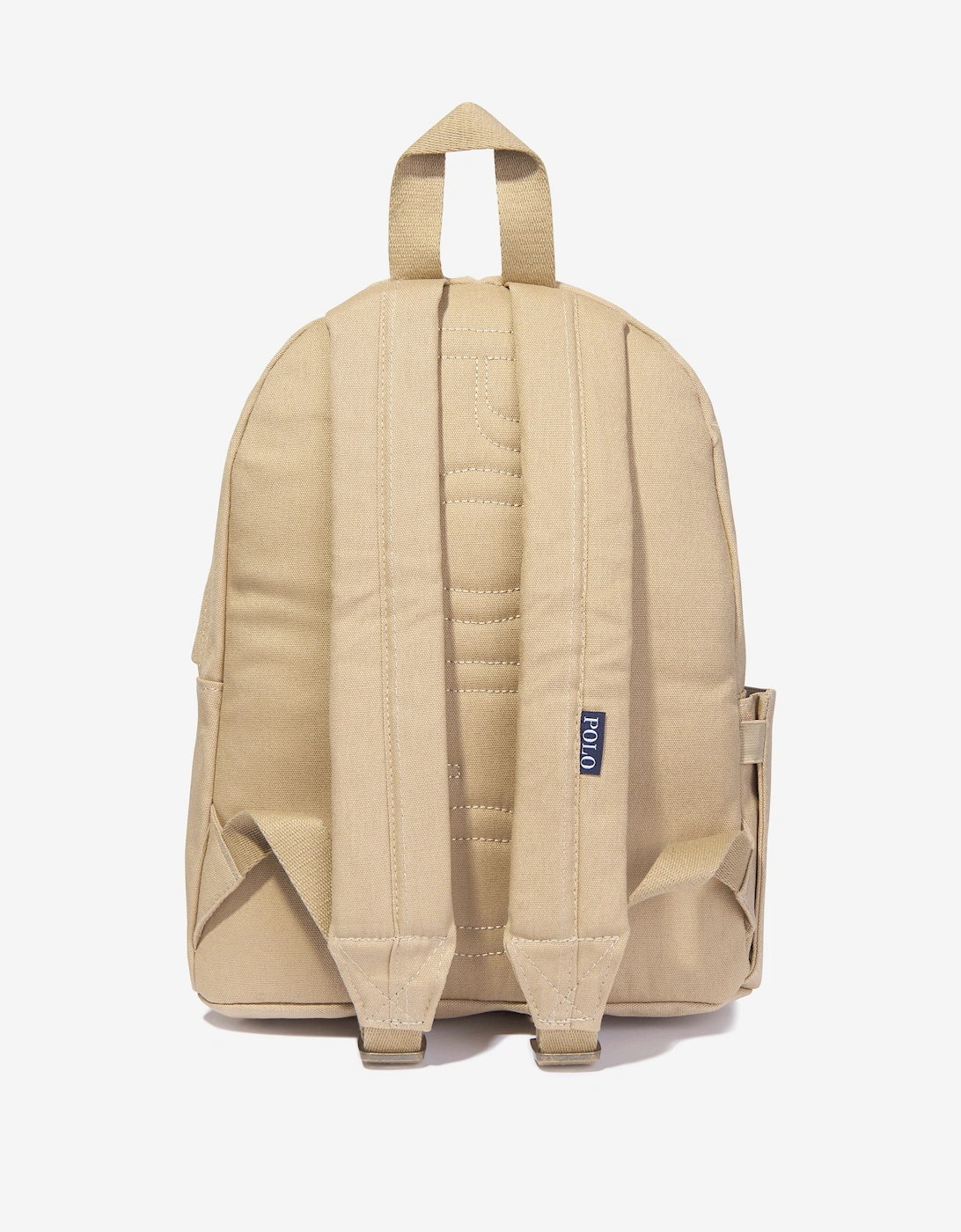 Boys Canvas Polo Bear Backpack in Beige (36cm)