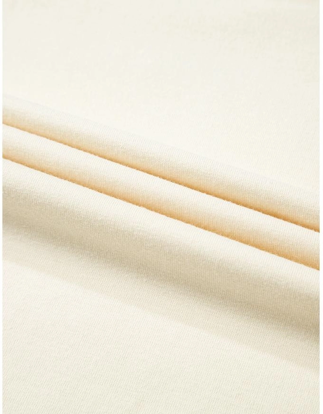 White Color Block Stitched Sleeve Loose T Shirt