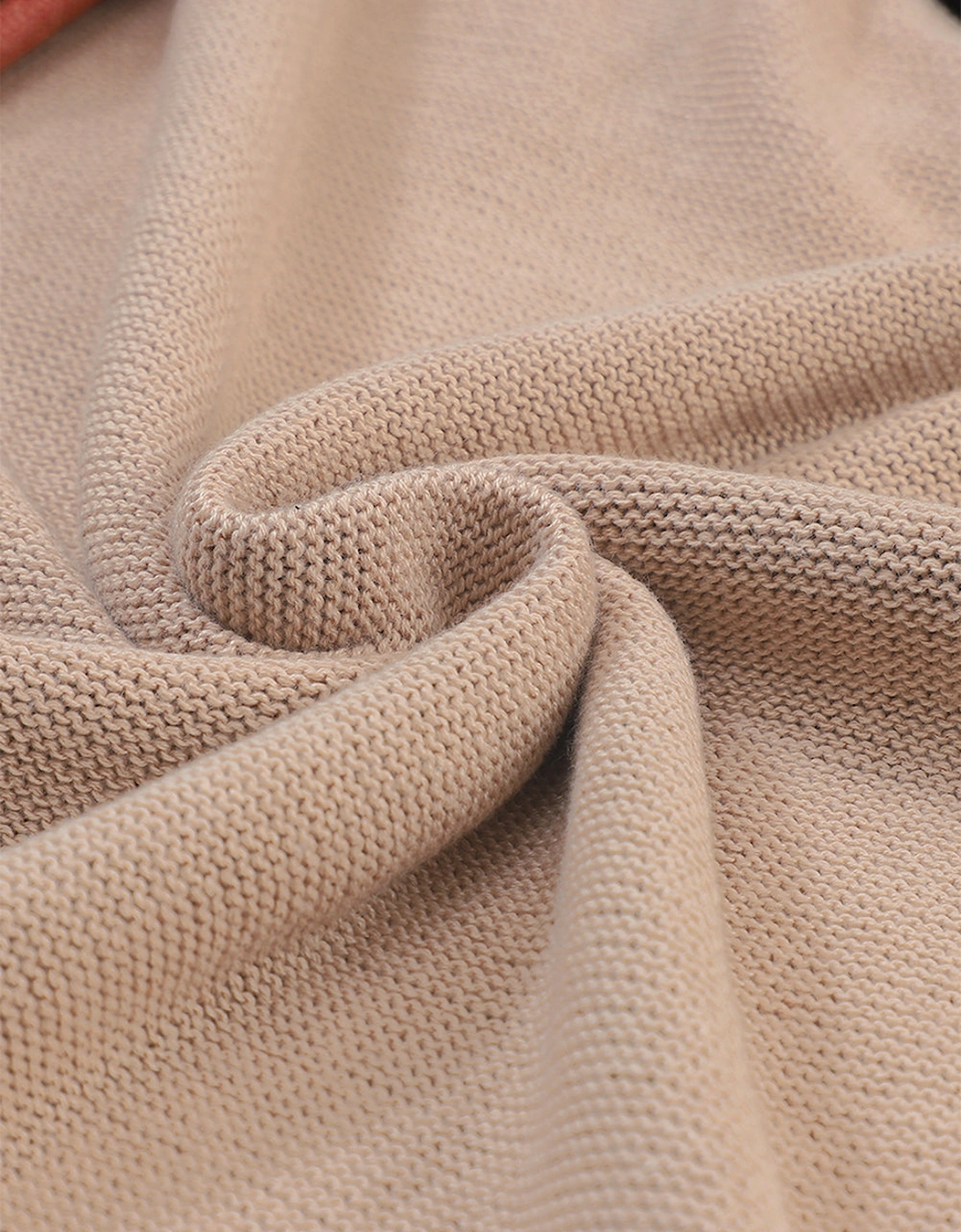 Black Colorblock Bishop Sleeve Ribbed Trim Sweater