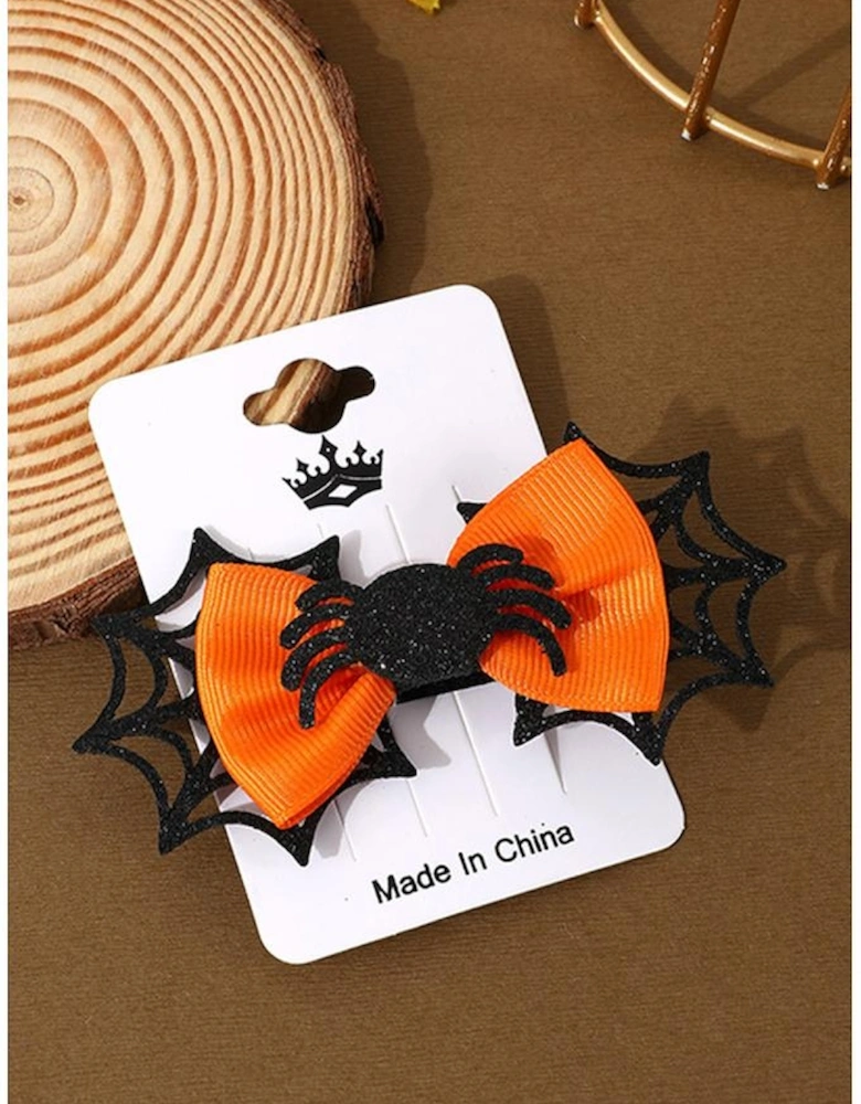 Azura Exchange Carrot Spider Web Bowknot Halloween Hair Clip