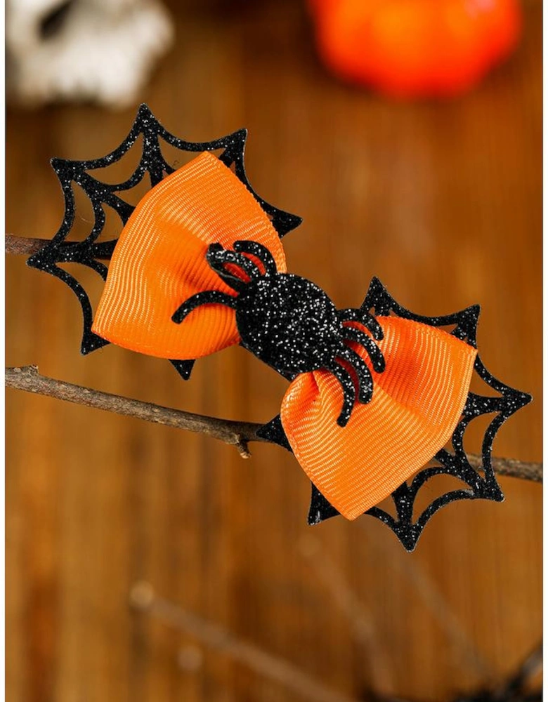 Azura Exchange Carrot Spider Web Bowknot Halloween Hair Clip