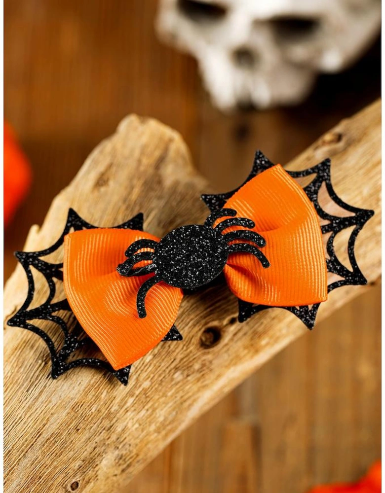 Azura Exchange Carrot Spider Web Bowknot Halloween Hair Clip