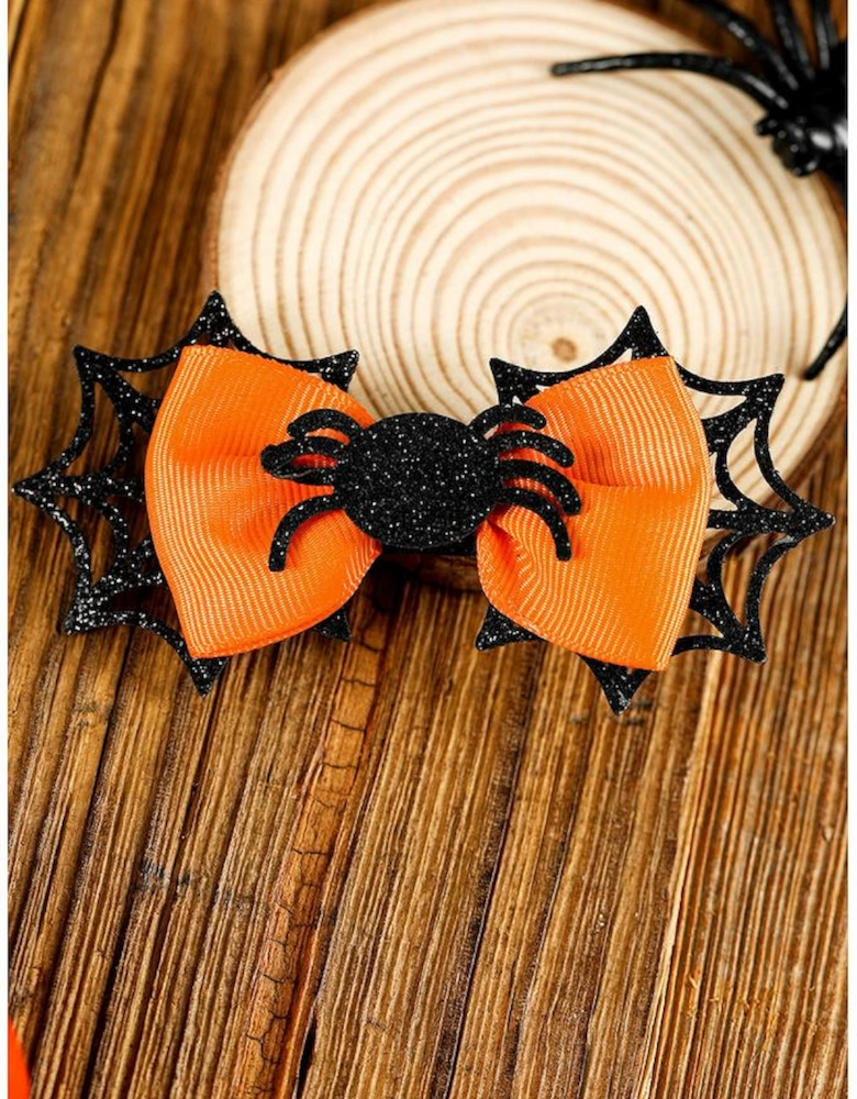Azura Exchange Carrot Spider Web Bowknot Halloween Hair Clip