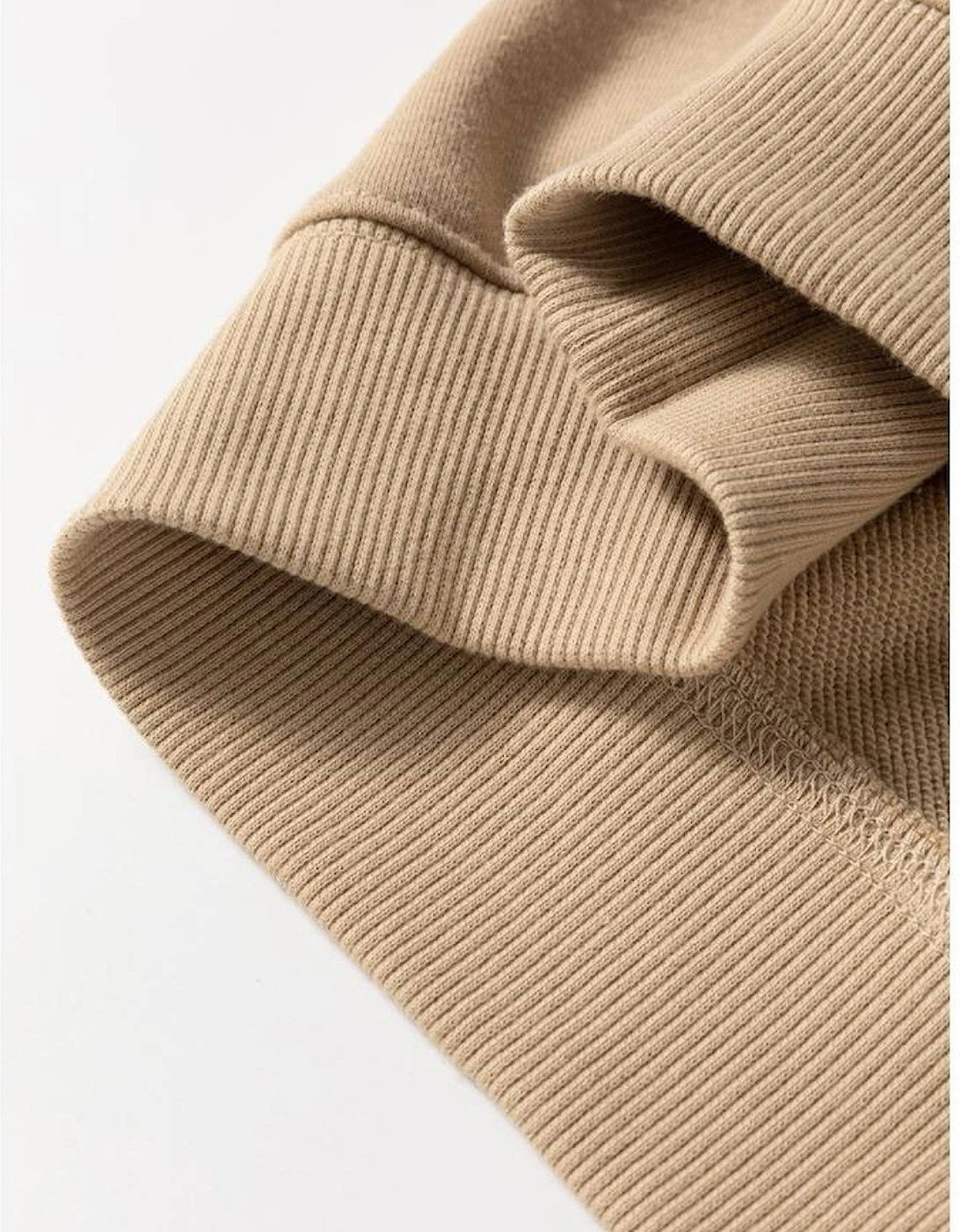 Apricot thankful Embroidered Crew Neck Plus Size Sweatshirt