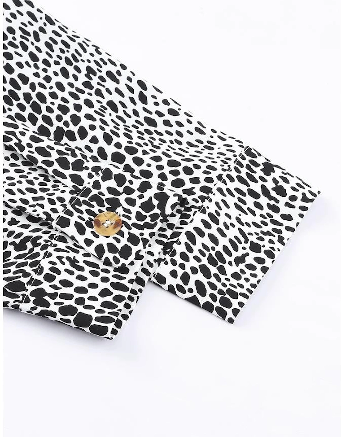 Long Sleeve Leopard Animal Print Shirt Dress
