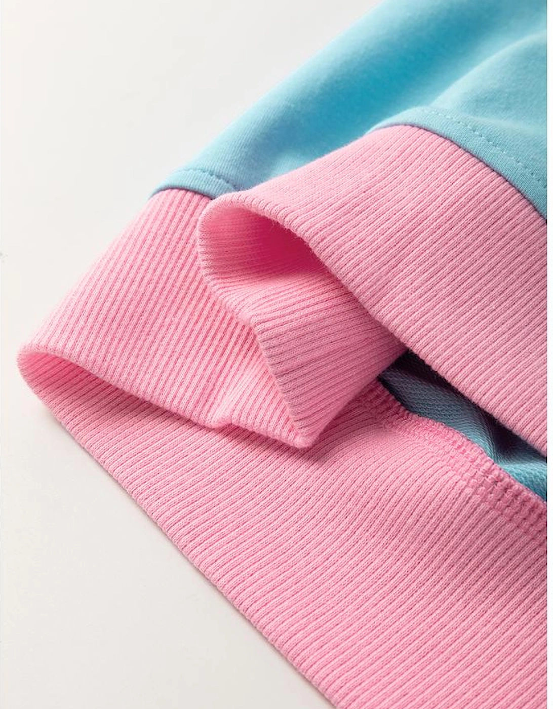 Turquoise Plus Size Contrast Trim T Shirt and Skirt Two Piece Set