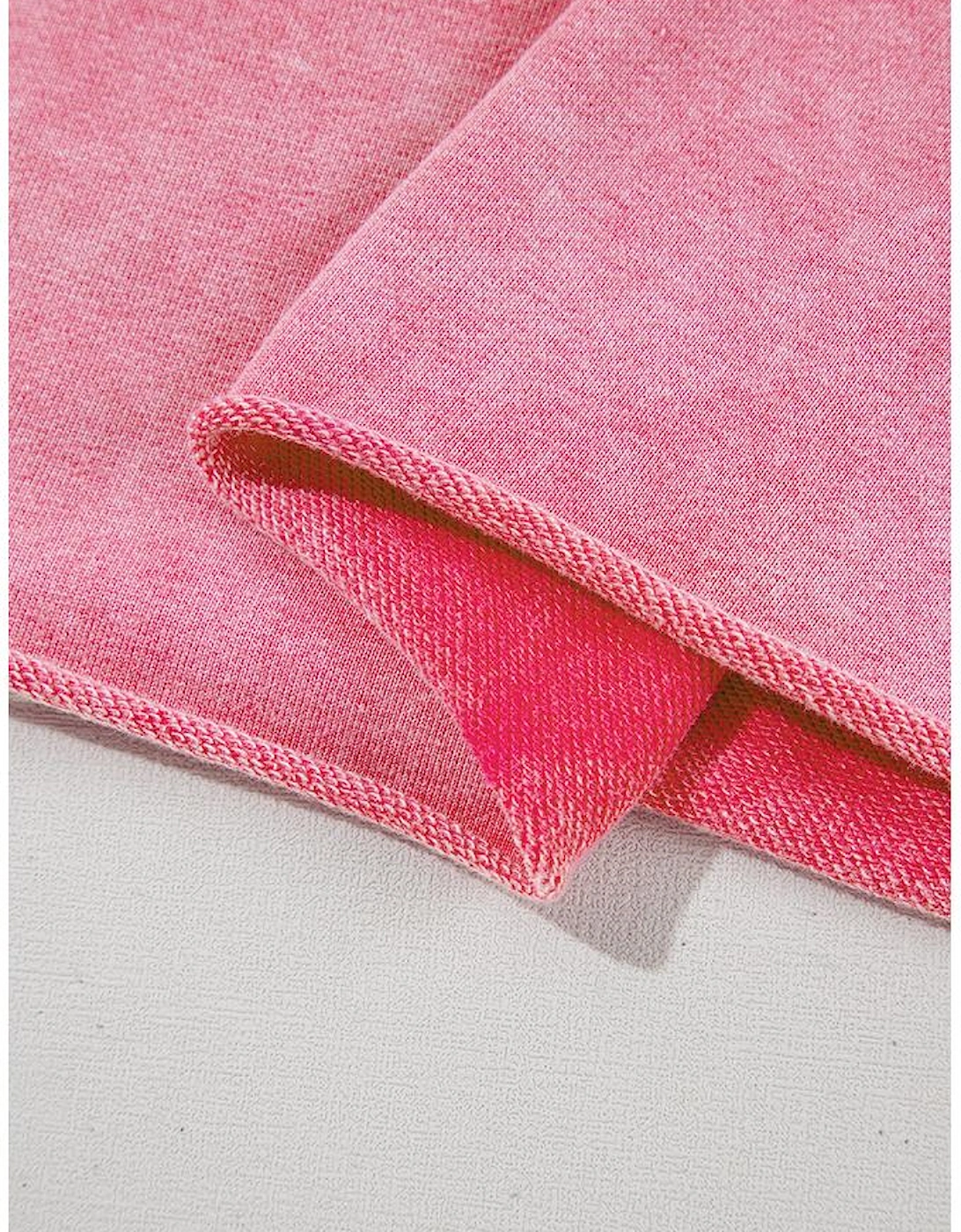 Sachet Pink Mineral Wash Raw Edge Ruffle Mini Dress