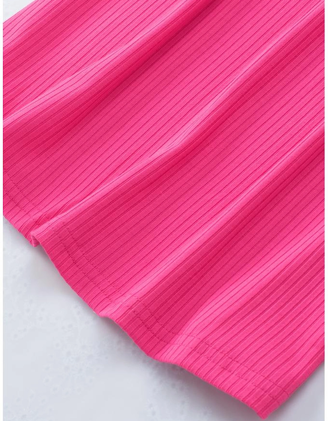 Azura Exchange V Neck Short Sleeve Ribbed T Shirt