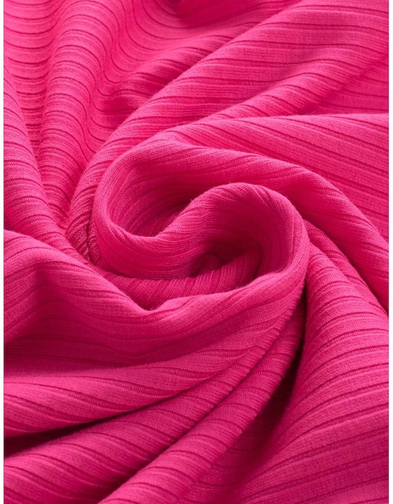 Azura Exchange V Neck Short Sleeve Ribbed T Shirt