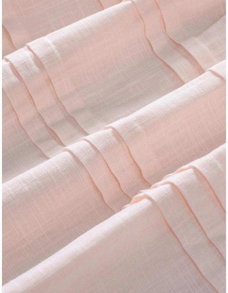 Beige Puff Sleeve Eyelet Babydoll Blouse