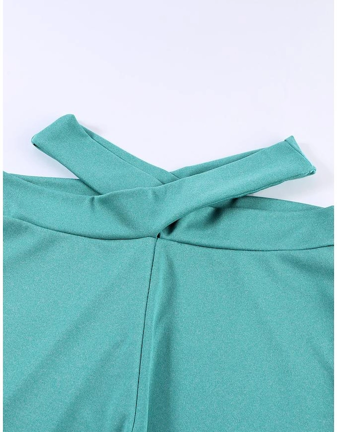 Azura Exchange Green Crisscross Sports Bra and Leggings Set