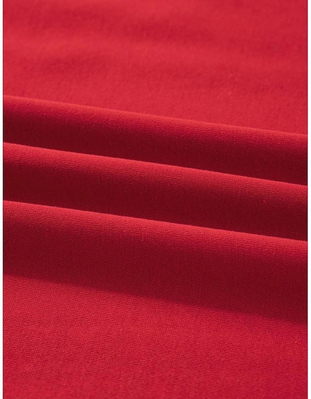 Fiery Red Varsity Striped Detail Crew Neck Plus Sweatshirt