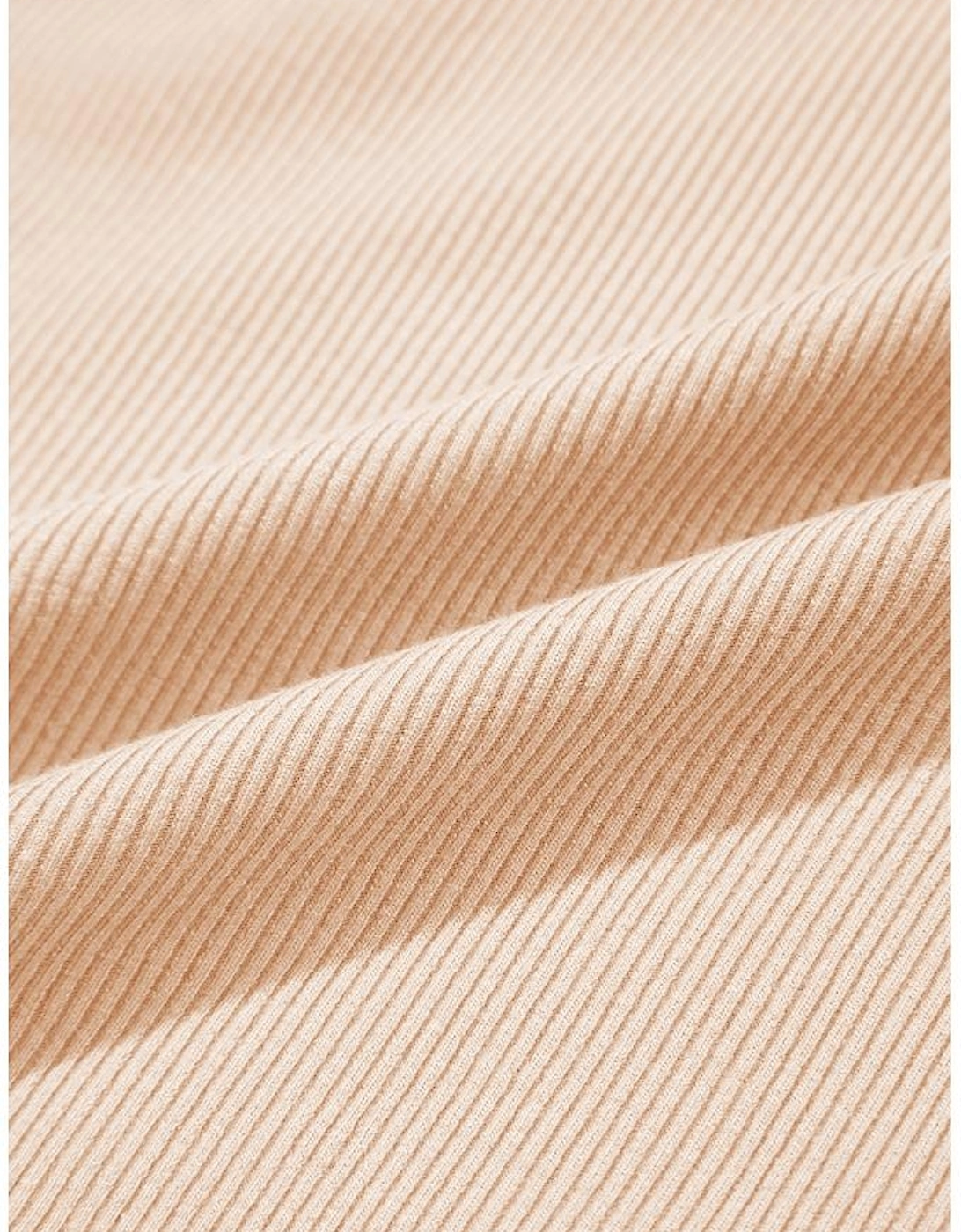 Pale Chestnut Crochet Floral V Neck Textured Short Sleeve Blouse