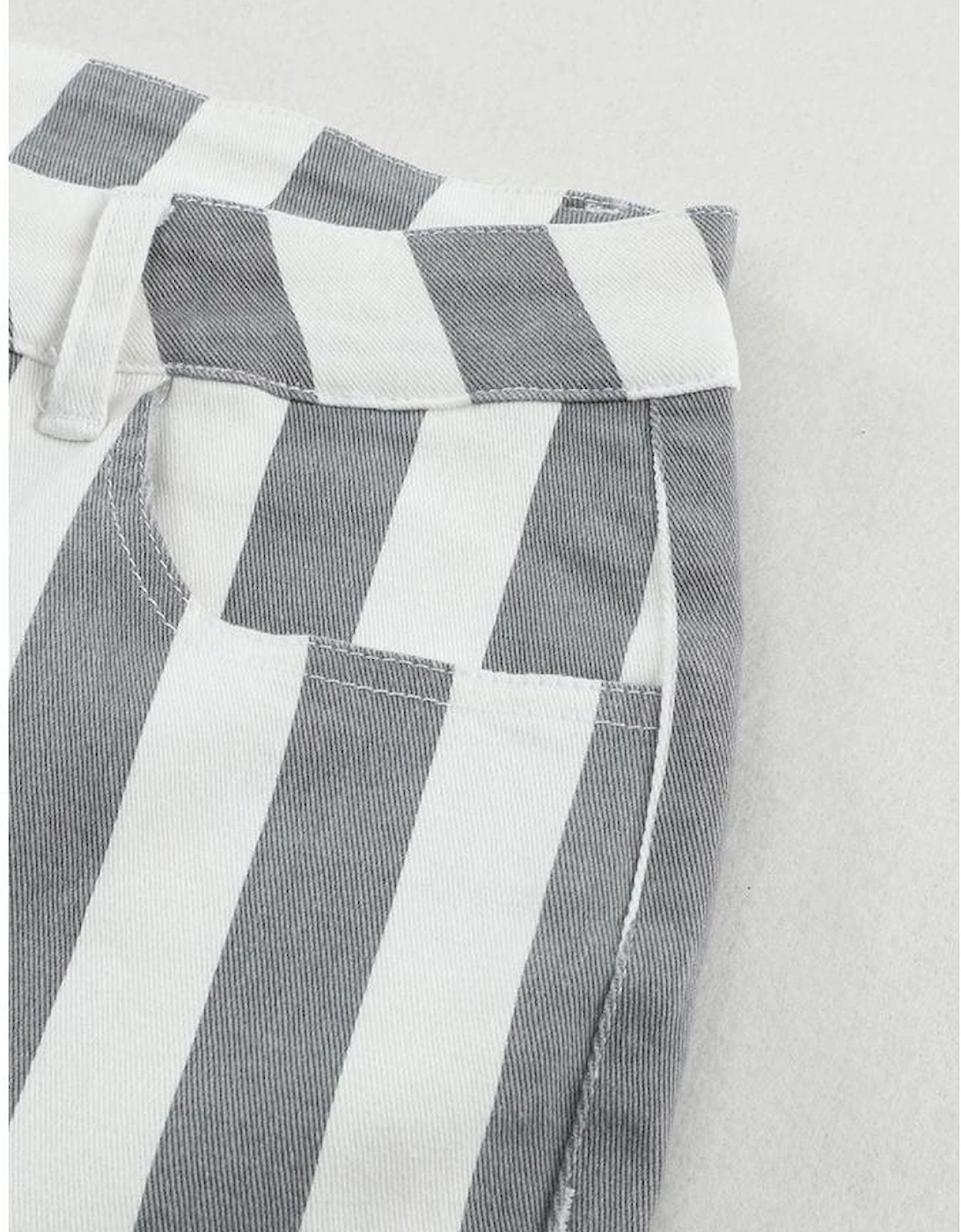 Stripe Star Embellished Western Flare Jeans