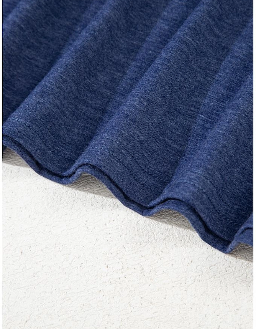 Dirty blue Twisted Bust V Neck Sleeveless Dress