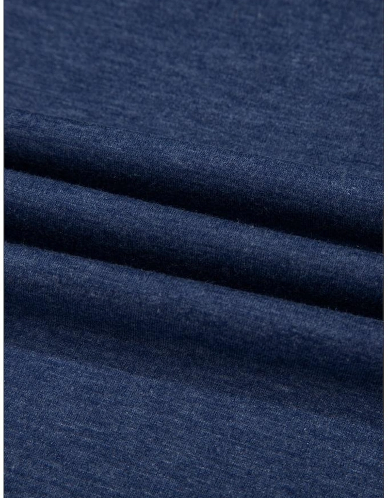 Dirty blue Twisted Bust V Neck Sleeveless Dress