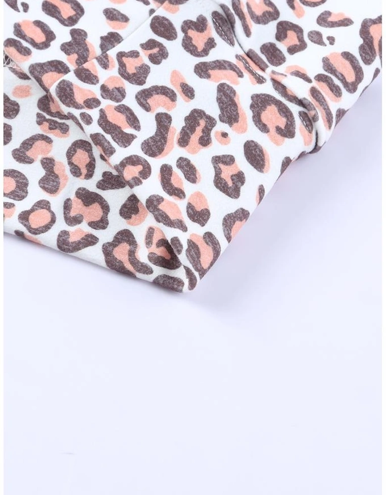 Black Leopard Bleached Pullover Sweatshirt