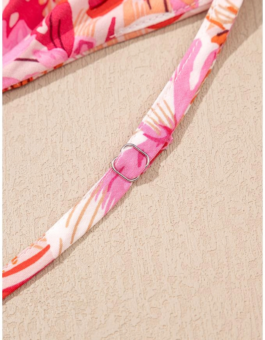 Red Floral Spaghetti Strap Surplice Neck Shirred Waist Mini Dress