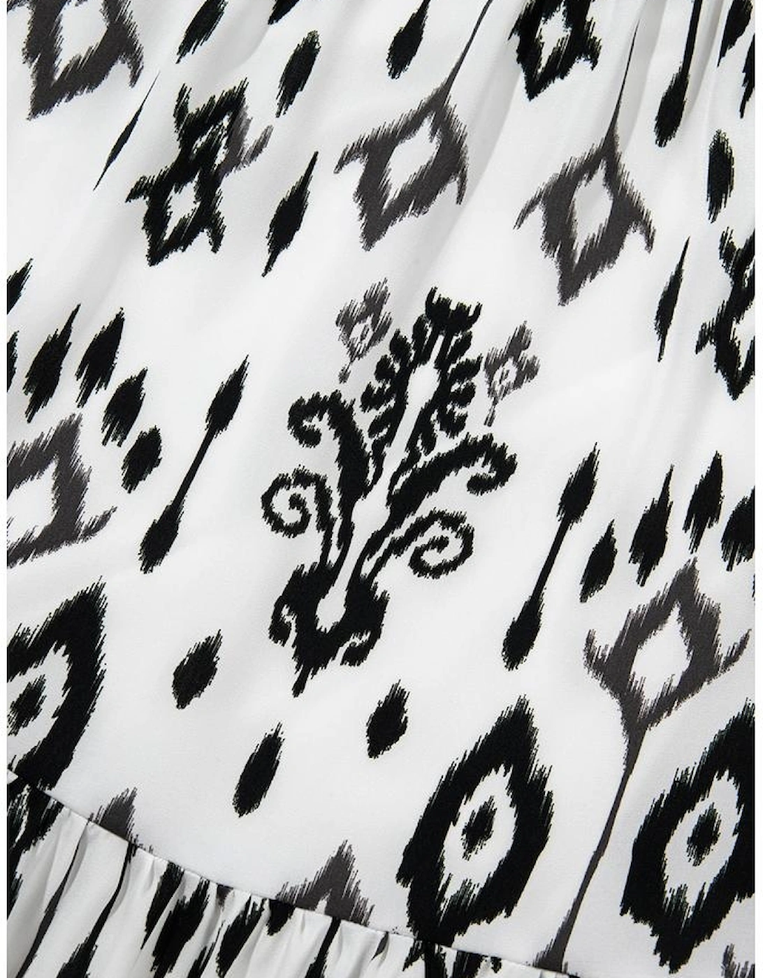 Black Western Abstract Geometric Printed Maxi Dress